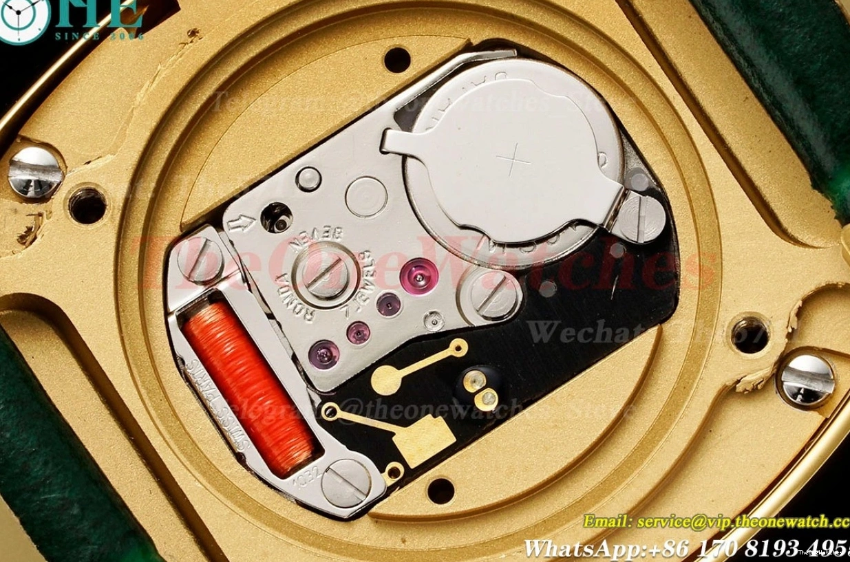 Baignoire LE Dia Ladies YG Green Dial Quartz AF 31mm White 0407